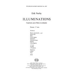 Erik Norby: Illuminations- Capriccio For Flute And Orchestra (Score)