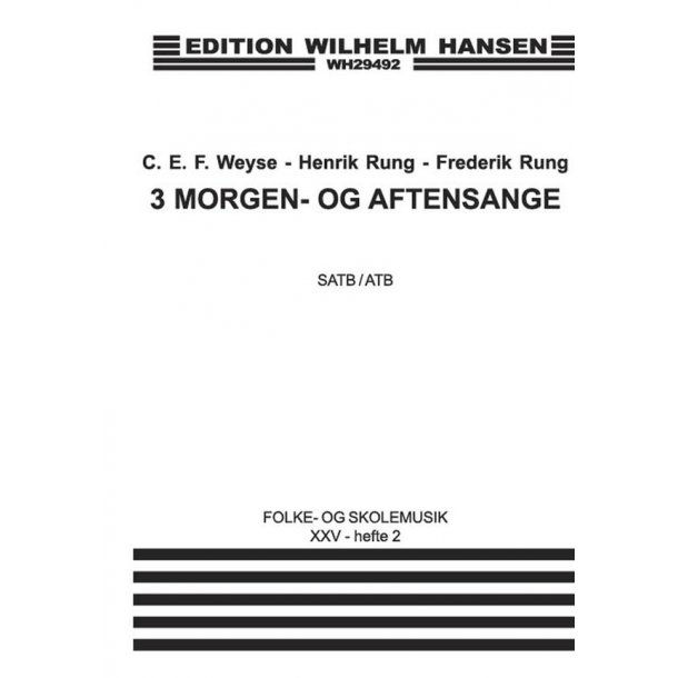 3 Morgen- Og Aftensange Fs25,2
