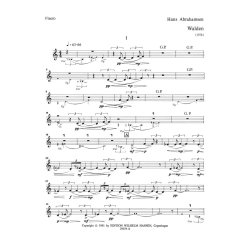 Hans Abrahamsen: Walden - Wind Quintet No 2 (Parts)