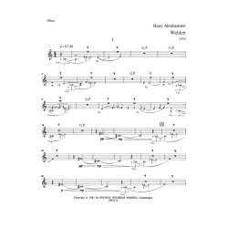 Hans Abrahamsen: Walden - Wind Quintet No 2 (Parts)