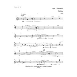 Hans Abrahamsen: Walden - Wind Quintet No 2 (Parts)