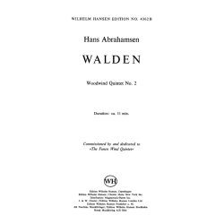 Hans Abrahamsen: Walden - Wind Quintet No 2 (Mini Score)