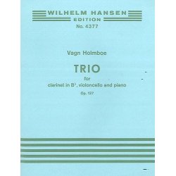 Holmboe Trio Op.137 Clt/Vlc/Pf Pts