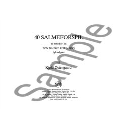 Kjeld Ostergaard: 40 Salmeforspil