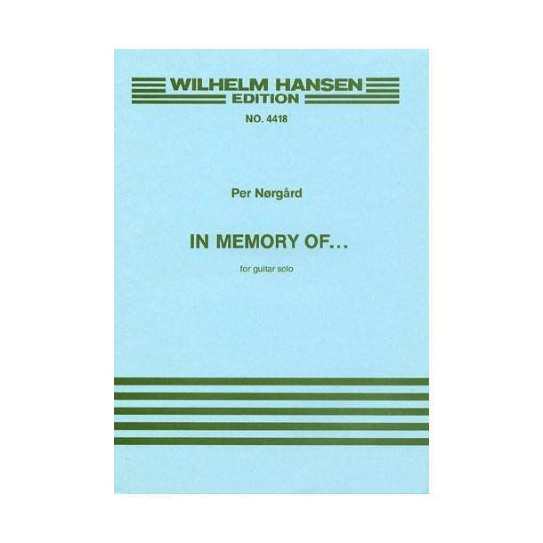 Per Nrgrd: In Memory Of...