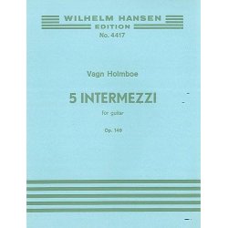 Holmboe 5 Intermezzi Op.149 Guitar