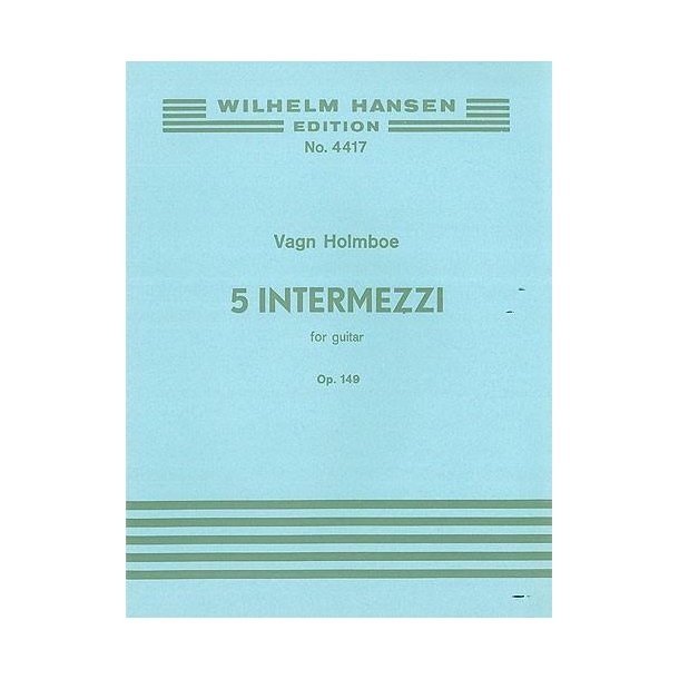 Holmboe 5 Intermezzi Op.149 Guitar