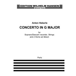 Anton Heberle (Michala Petri): Concerto In G Major For Recorder And Strings (Parts)