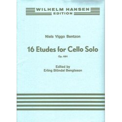 Niels Viggo Bentzon: Sixteen Etudes For Solo Cello Op.464