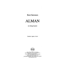 Sorensen, B Alman String Quartet M/S
