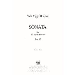 Niels Viggo Bentzon: Sonata For 12 Instruments Op.257 (Score)