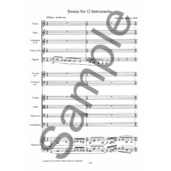 Niels Viggo Bentzon: Sonata For 12 Instruments Op.257 (Score)