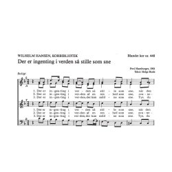 Povl Hamburger: Der Er Ingenting I Verden S Stille Som Sne (SATB)