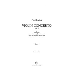 RUDERS POUL VIOLIN CONCERTO NO1 VIOLIN & ORCHESTRA SCORE