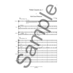 RUDERS POUL VIOLIN CONCERTO NO1 VIOLIN & ORCHESTRA SCORE