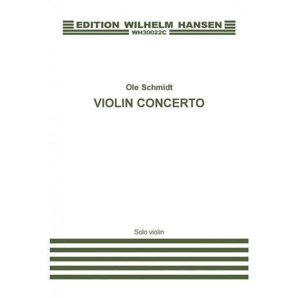 Schmidt Violin Concerto Sc