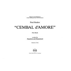 Poul Ruders: Cembal D'amore (Player's Score)