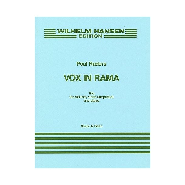 Poul Ruders: Vox In Rama (Score And Parts)