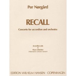 Per Nrgrd: 'Recall' Concerto For Accordion And Orchestra (Accordion/Piano)