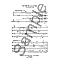 Per Nrgrd: String Quartet No.6 'Tintinnabulary' - Score