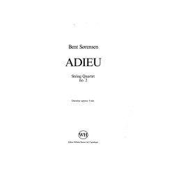 Bent Srensen: Adieu For String Quartet