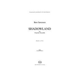 Bent Srensen: Shadowland Chamber (Score)