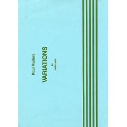 Poul Ruders: Variations For Violin Solo