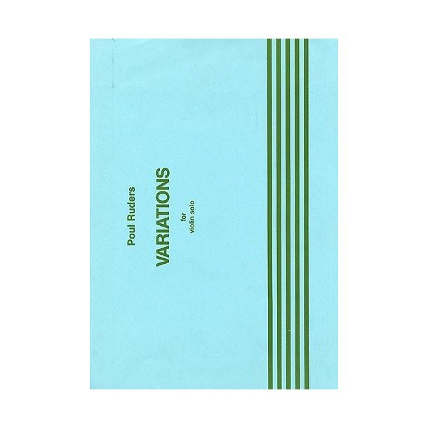 Poul Ruders: Variations For Violin Solo