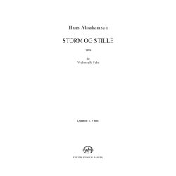 Hans Abrahamsen: Sonata For Cello Solo II 'Storm And Still'