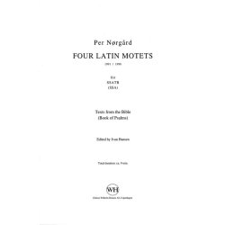 Per N&oslash;rg&aring;rd: 4 Latin Motets for SSATB