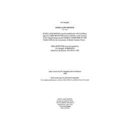 Per N&oslash;rg&aring;rd: 4 Latin Motets for SSATB
