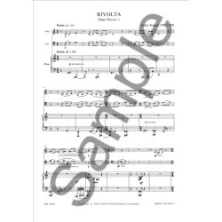 Koppel Rivolta Piano Trio No.1 Vln/Vlc/Pf Sc/Pts