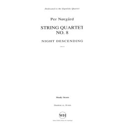 Per Nrgrd: String Quartet No.8 'Night Descending' (Study Score)