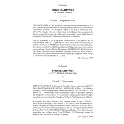 Per Nrgrd: String Quartet No.8 'Night Descending' (Study Score)