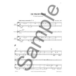 Poul Ruders: De Profundis (Score And Parts)