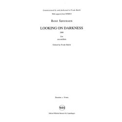 Bent Srensen: Looking On Darkness