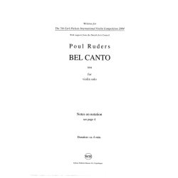 Poul Ruders: Bel Canto