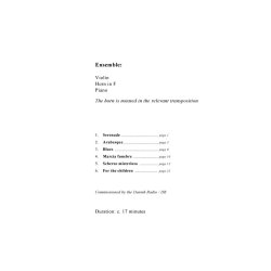 Hans Abrahamsen: Six Pieces (Score &amp; Parts)