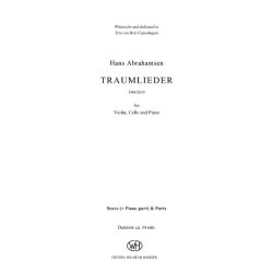 Hans Abrahamsen: Traumlieder (Score/Parts)