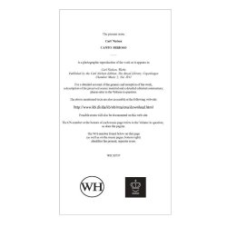 CARL NIELSEN CANTO SERIOSO SC/PTS