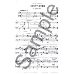 Poul Ruders: 13 Postludes For Piano