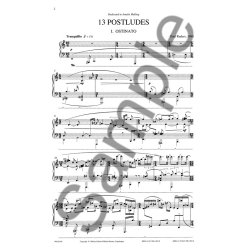 Poul Ruders: 13 Postludes For Piano