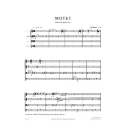 Poul Ruders: String Quartet No.3 "Motet" (Study Score)