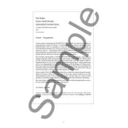 Poul Ruders: Final Nightshade - An Adagio Of The Night (Score)