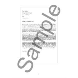 Poul Ruders: Final Nightshade - An Adagio Of The Night (Score)