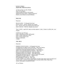 Poul Ruders: Kafka's Trial (Vocal Score)