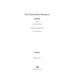 Pelle Gudmundsen-Holmgreen: IGEN (SATB)