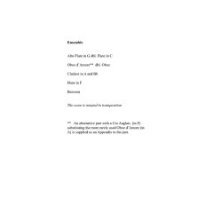 LANDSKABER - BLSERKVINTET NR. 1-SCORE