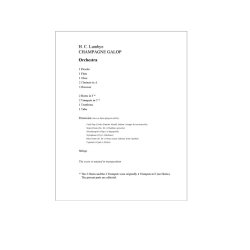 H. C. Lumbye: Champagne Galop