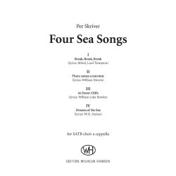 Per Skriver: Four Sea Songs (SATB)